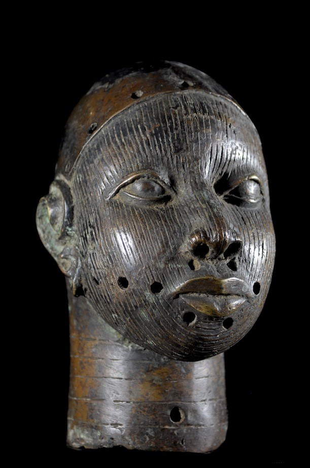 Tete commemorative Oba Bronze Ife - Bini Edo - Nigeria
