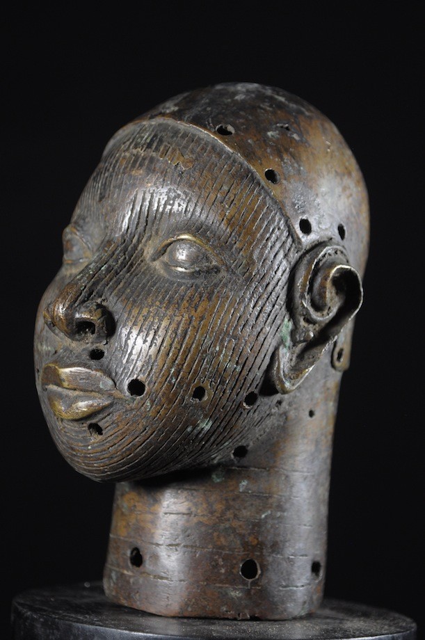 Tete commemorative Oba Bronze Ife - Bini Edo - Nigeria