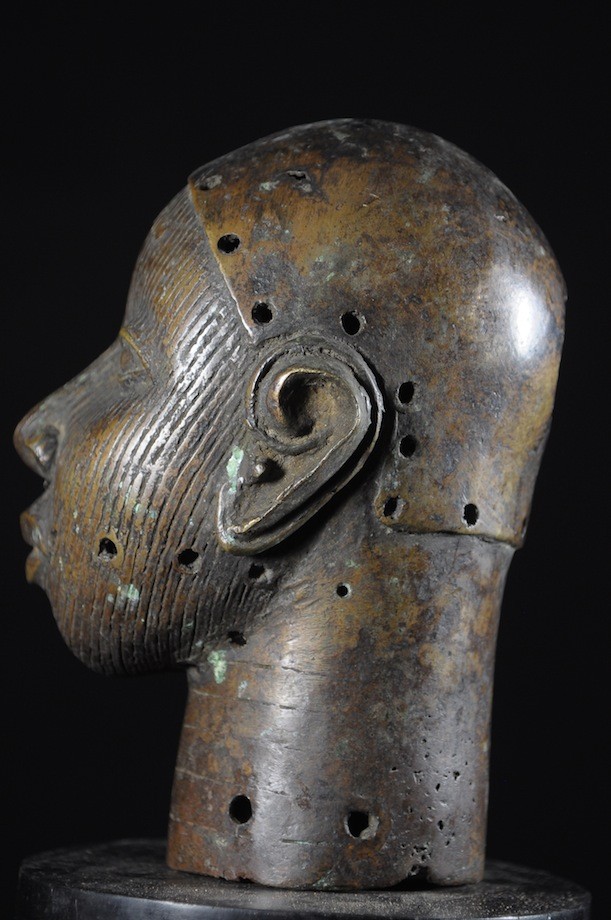 Tete commemorative Oba Bronze Ife - Bini Edo - Nigeria