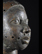 Tete commemorative Oba Bronze Ife - Bini Edo - Nigeria