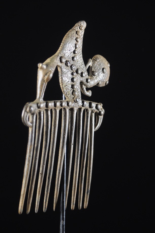 Peigne zoomorphe en Bronze - Gan - Burkina Faso
