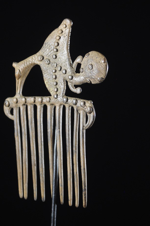 Peigne zoomorphe en Bronze - Gan - Burkina Faso