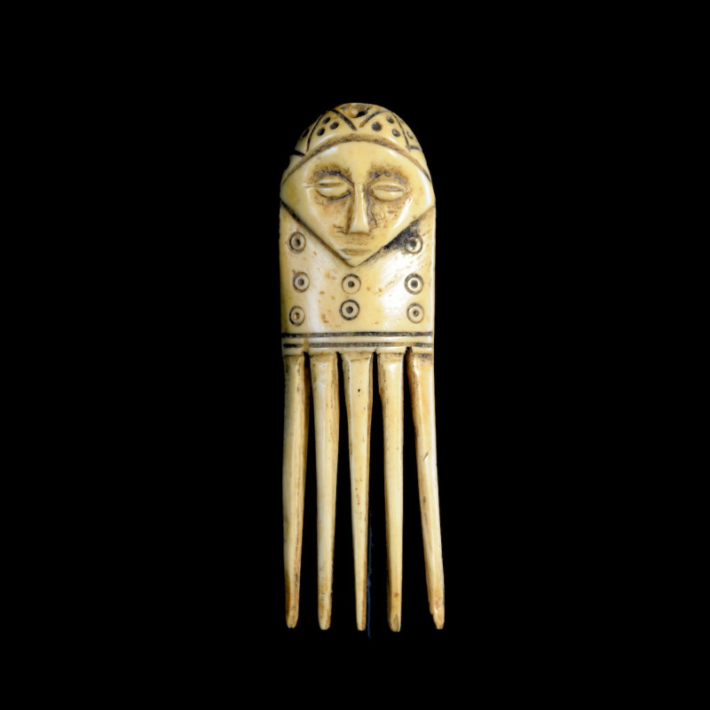 Peigne zoomorphe en Bronze - Gan - Burkina Faso