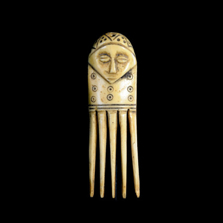 Peigne zoomorphe en Bronze - Gan - Burkina Faso