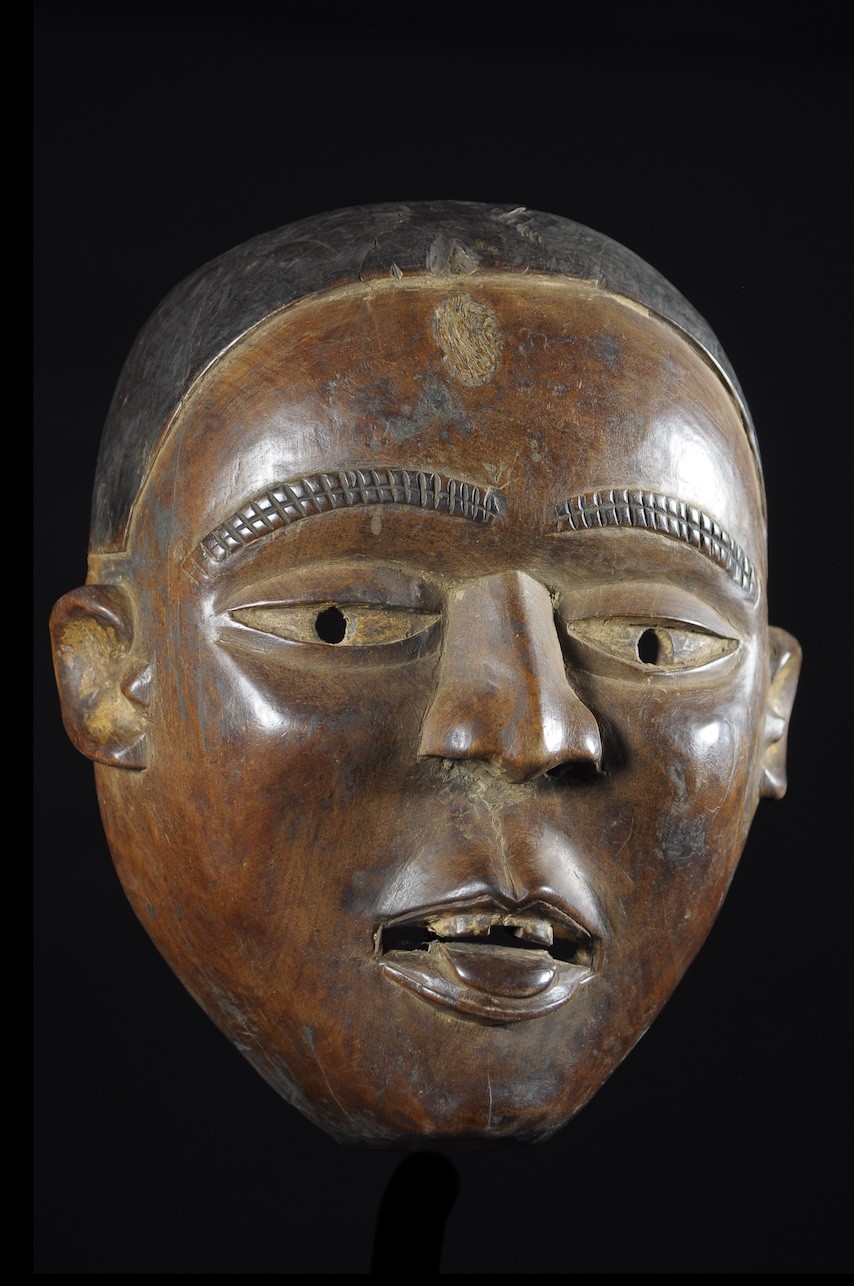 Masque portrait ancien - Kongo Yombe - RDC Zaire