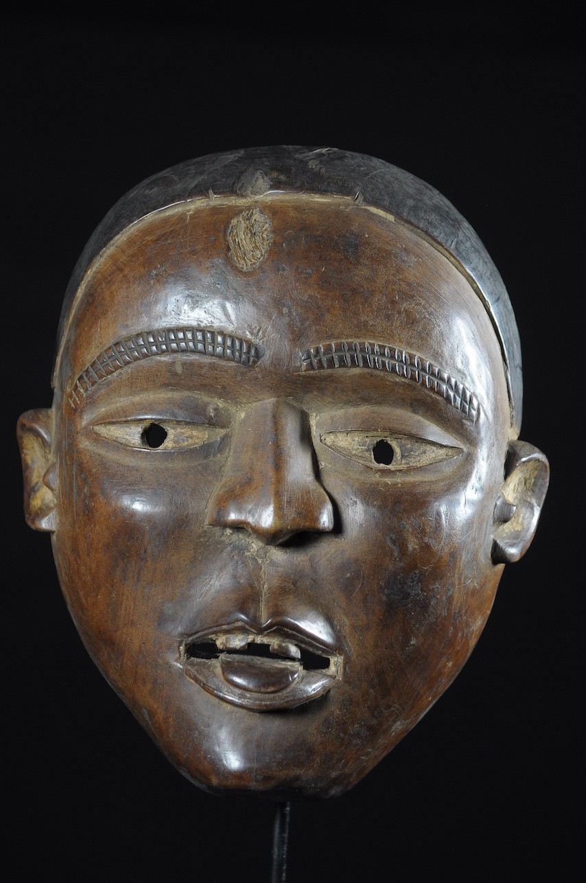 Masque portrait ancien - Kongo Yombe - RDC Zaire