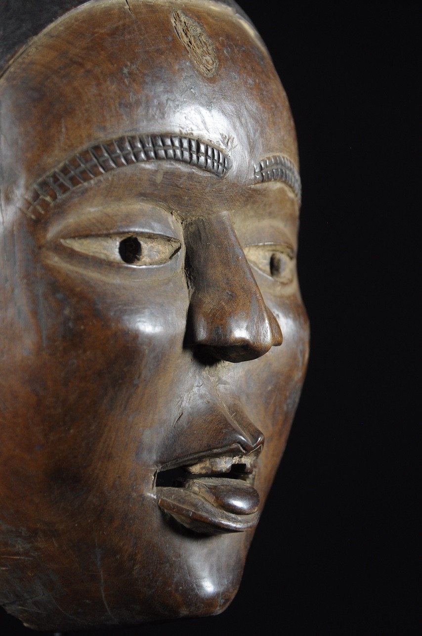 Masque portrait ancien - Kongo Yombe - RDC Zaire
