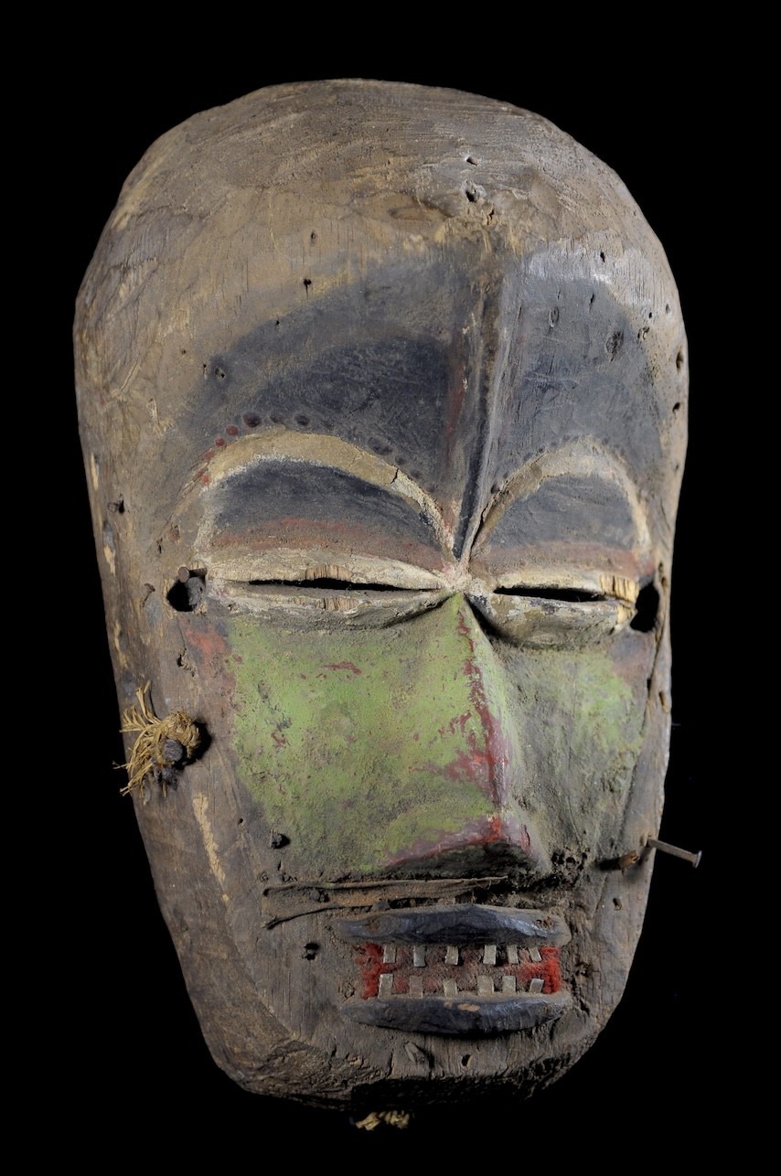 Masque Polychrome de Mendiant - We / Guere - Côte d'Ivoire