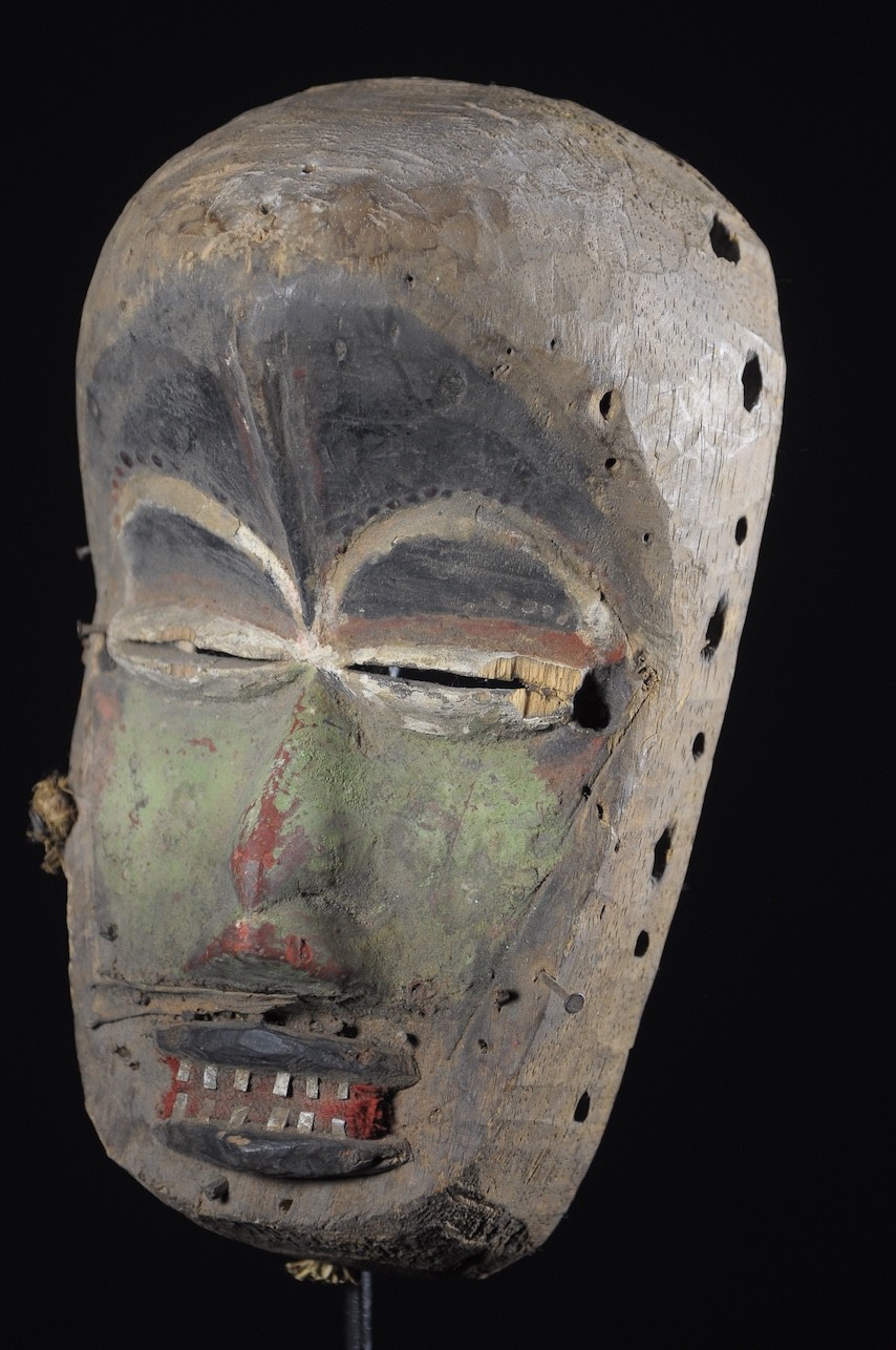 Masque Polychrome de Mendiant - We / Guere - Côte d'Ivoire