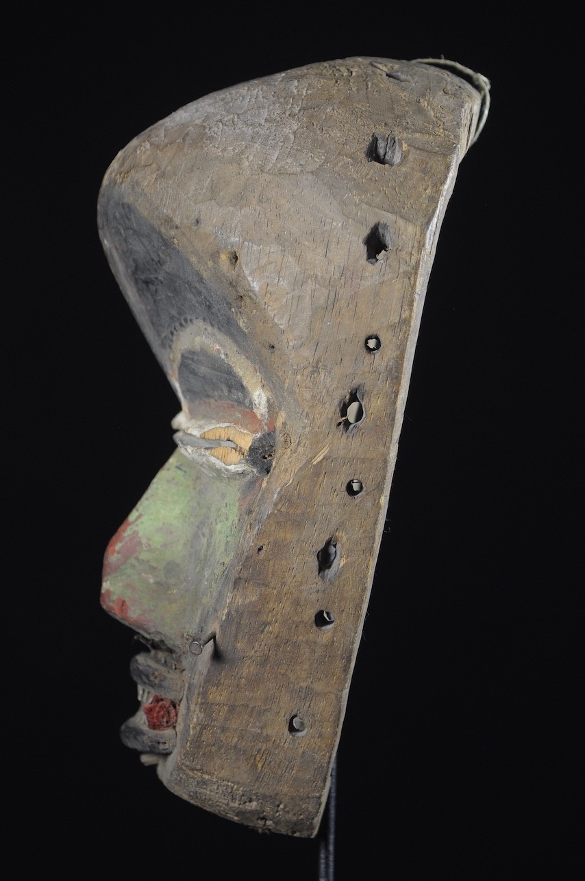 Masque Polychrome de Mendiant - We / Guere - Côte d'Ivoire