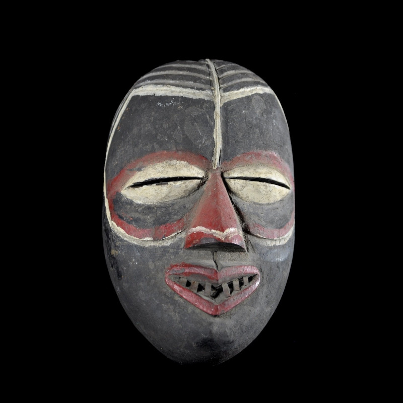 Masque Polychrome de Mendiant - We / Guere - Côte d'Ivoire