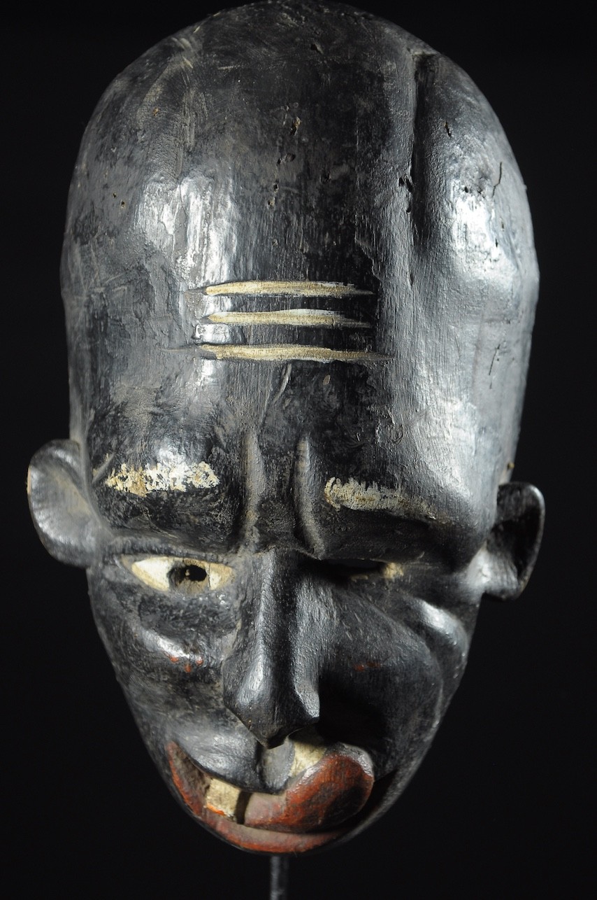 Masque ancien de maladie Clown - Ibo / Igbo - Nigeria - Maladies
