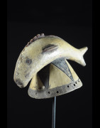 Masque poisson polychrome - Mossi / Gurunsi - Burkina Faso