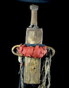 Couteau Glaive et son etui en cuir - Bamileke - Cameroun