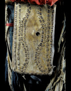 Couteau Glaive et son etui en cuir - Bamileke - Cameroun