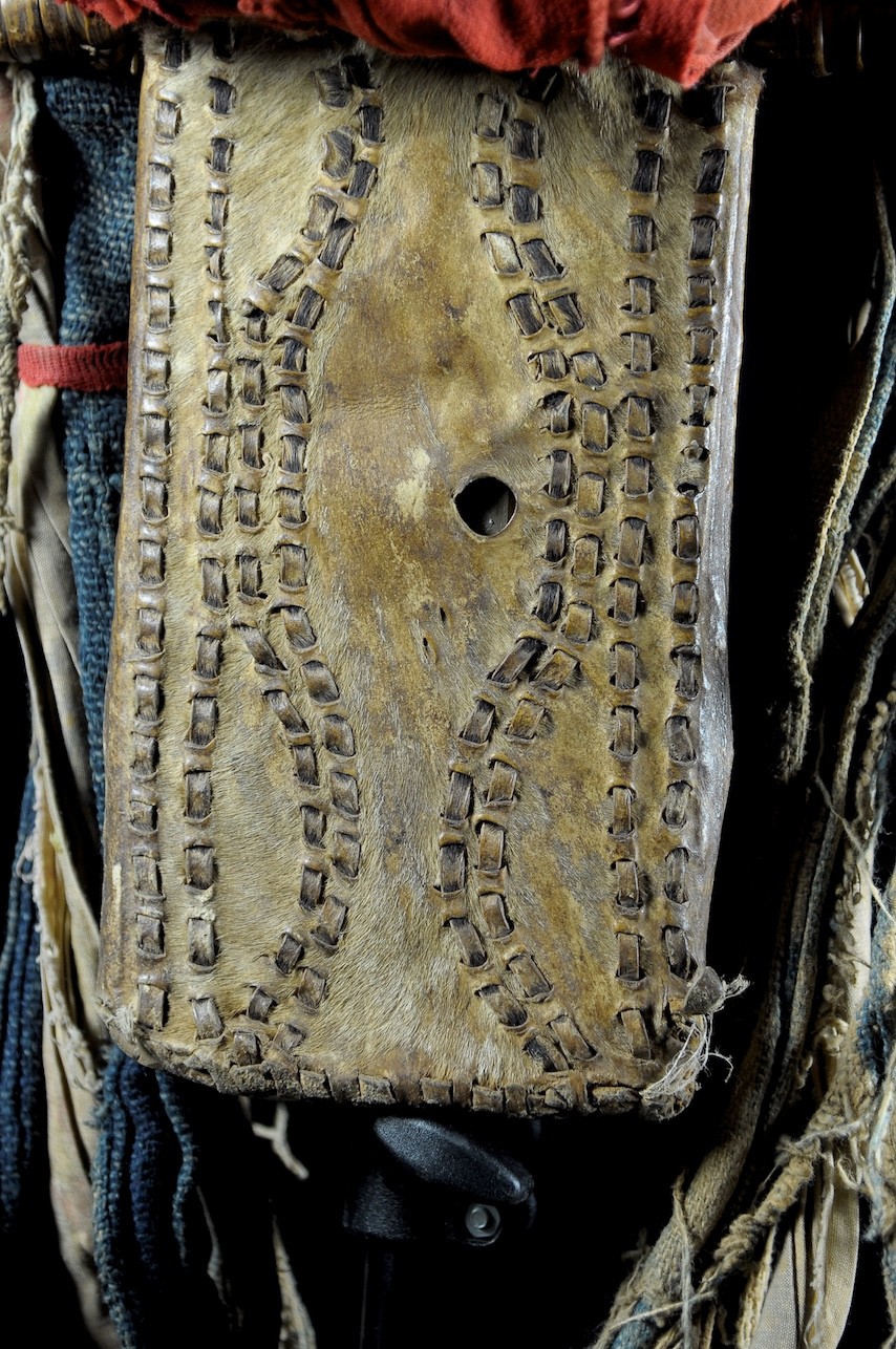Couteau Glaive et son etui en cuir - Bamileke - Cameroun