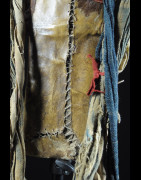 Couteau Glaive et son etui en cuir - Bamileke - Cameroun