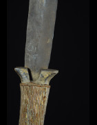 Couteau Glaive et son etui en cuir - Bamileke - Cameroun