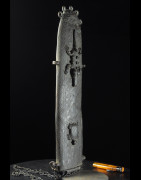 Epée Cérémonielle Bronze et Ivoire Eben - Royaume de Bénin - Nigéria