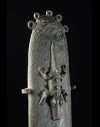 Epée Cérémonielle Bronze et Ivoire Eben - Royaume de Bénin - Nigéria