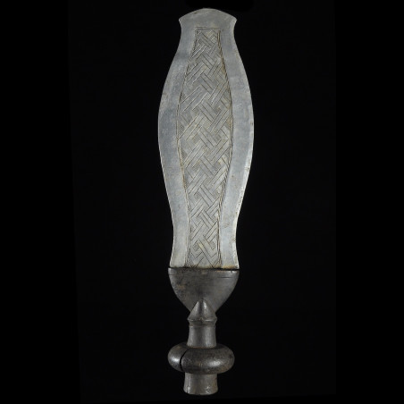 Couteau Glaive Ikul Aluminium - Kuba / Bakuba - Rdc Zaire