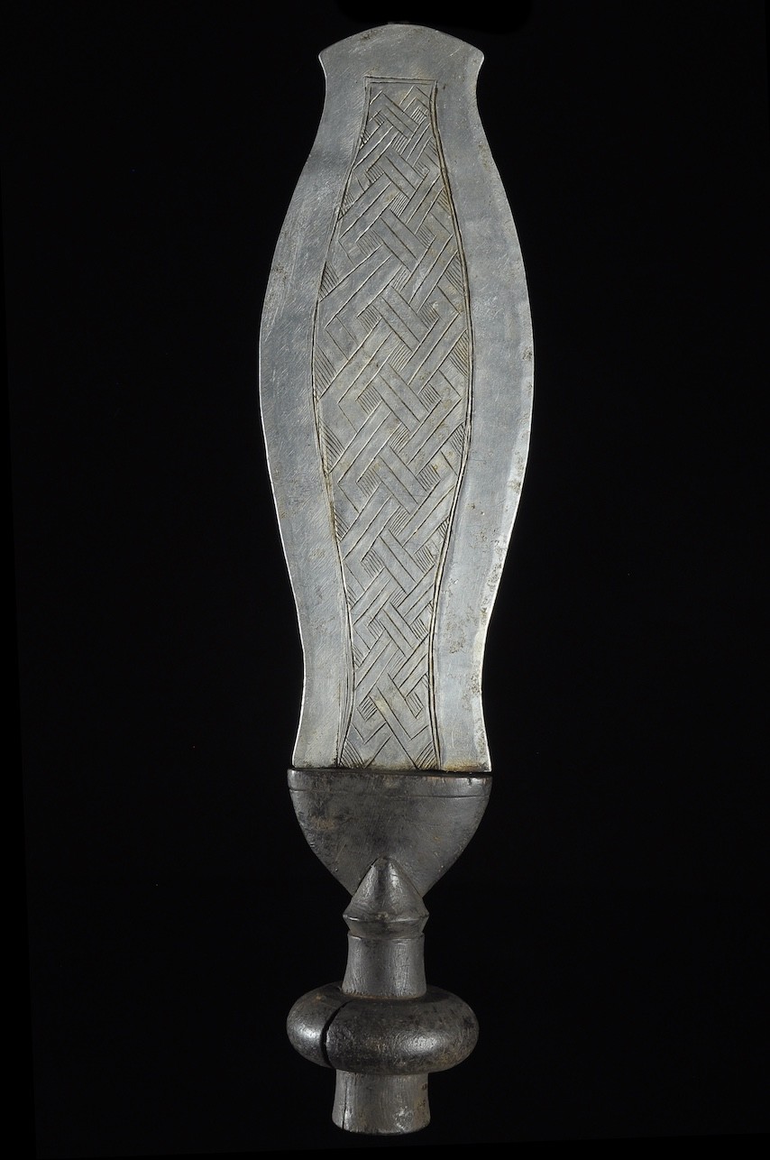 Couteau Glaive Ikul Aluminium - Kuba / Bakuba - Rdc Zaire