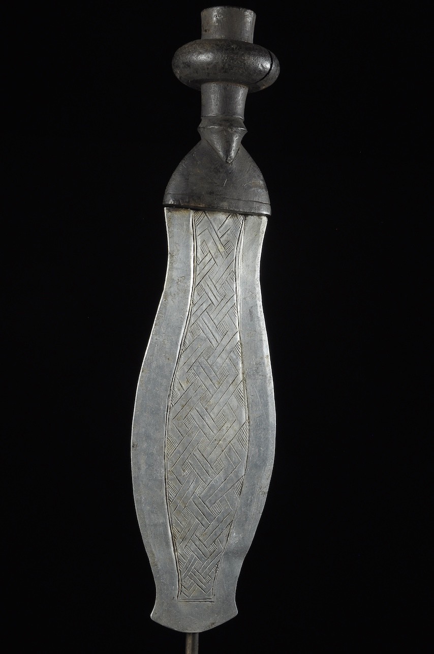 Couteau Glaive Ikul Aluminium - Kuba / Bakuba - Rdc Zaire