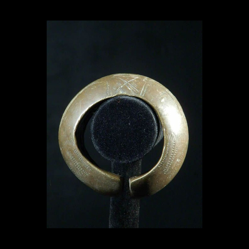 Bracelet Monnaie ancien - Ethnie akan - Ghana - cuivre rouge