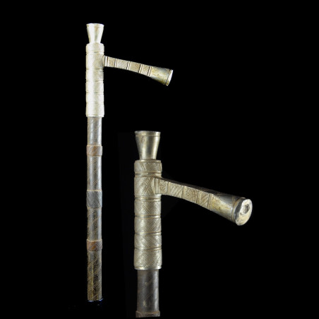 Zendé massue en fonte d'aluminium - Mossi - Burkina Faso - Objets de regalia