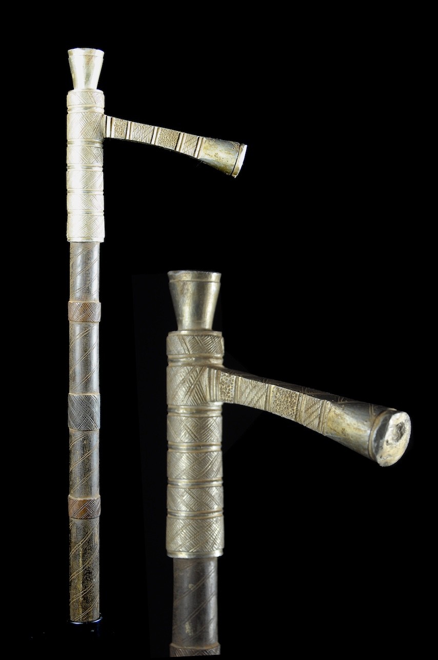 Zandé massue en fonte d'aluminium - Mossi - Burkina Faso - Objets de regalia