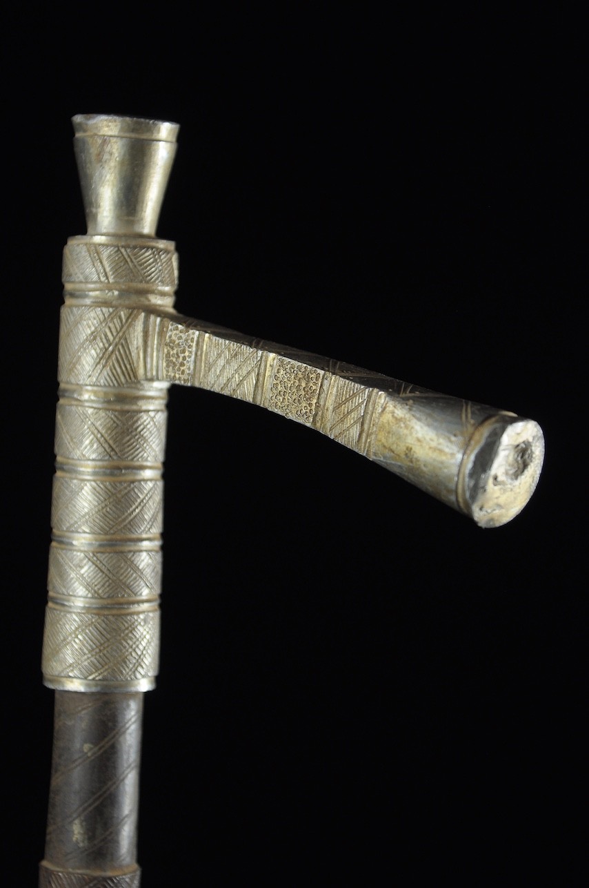 Zandé massue en fonte d'aluminium - Mossi - Burkina Faso - Objets de regalia