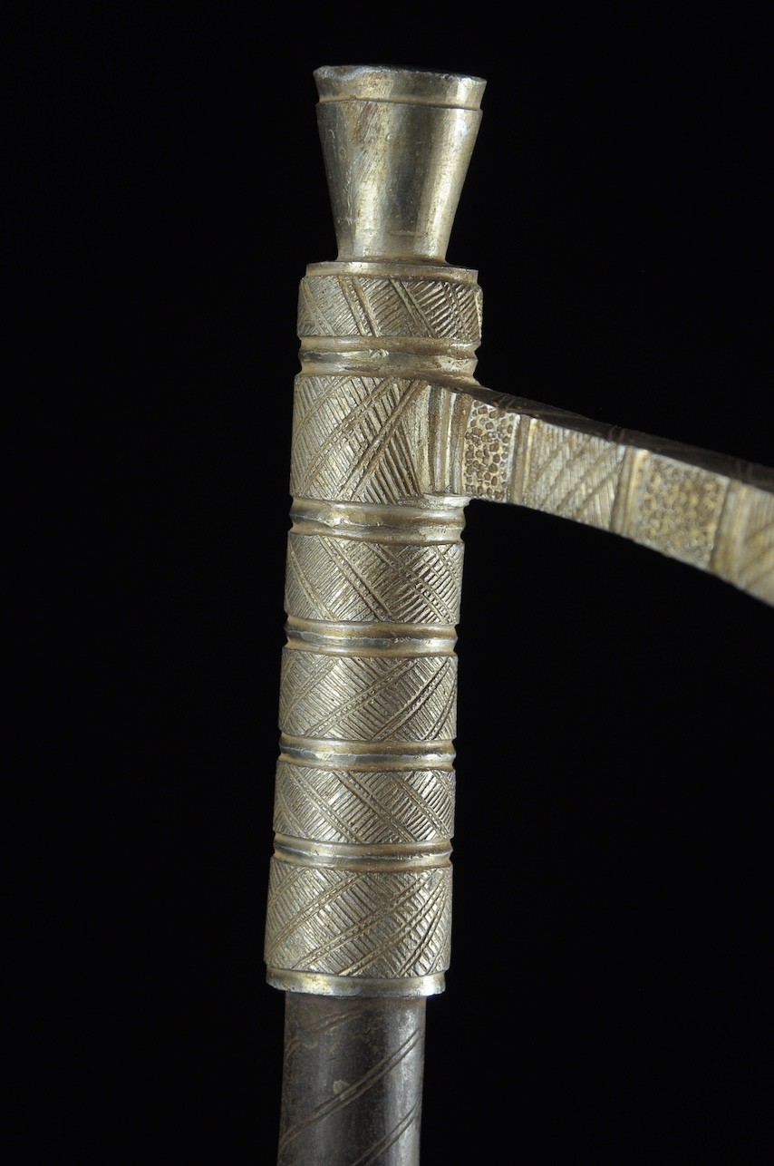 Zandé massue en fonte d'aluminium - Mossi - Burkina Faso - Objets de regalia