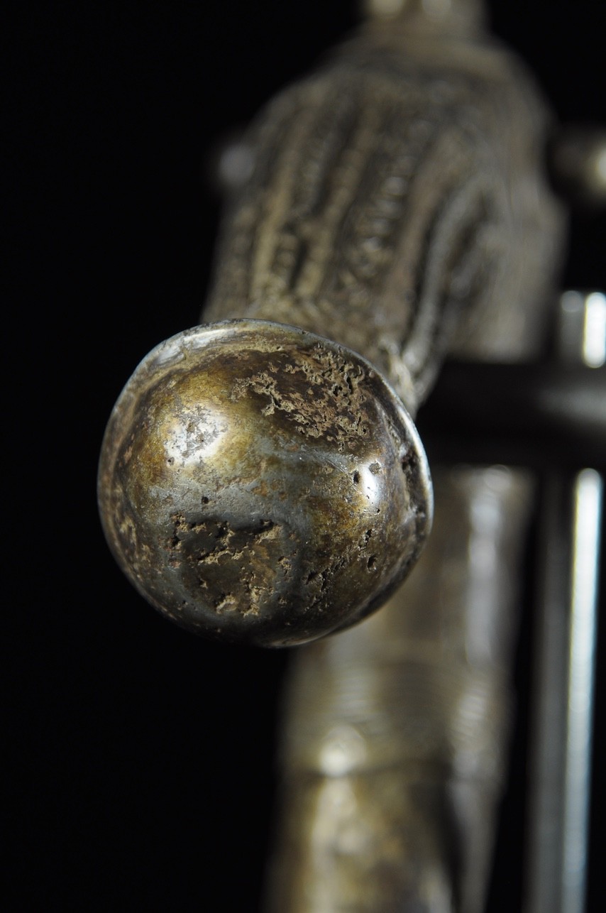 Zandé massue en fonte d'aluminium - Mossi - Burkina Faso - Objets de regalia