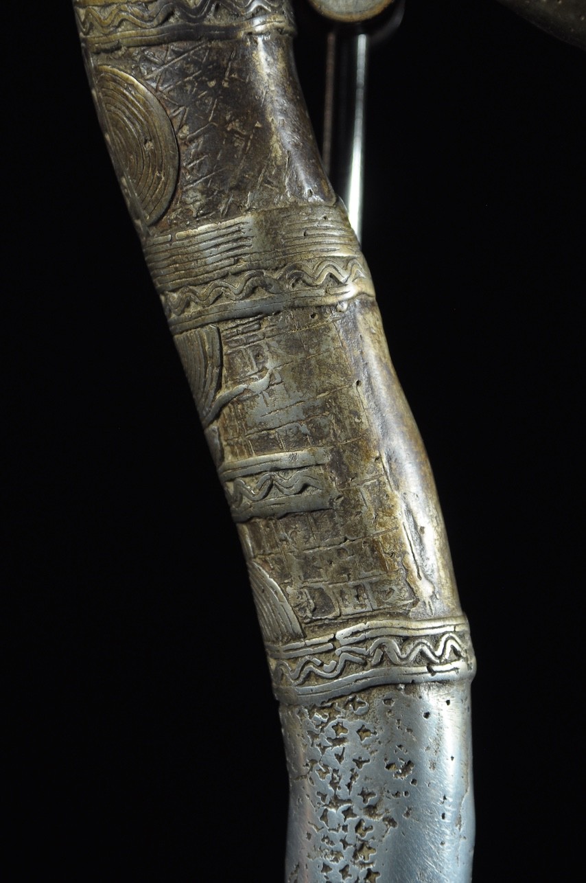 Zandé massue en fonte d'aluminium - Mossi - Burkina Faso - Objets de regalia