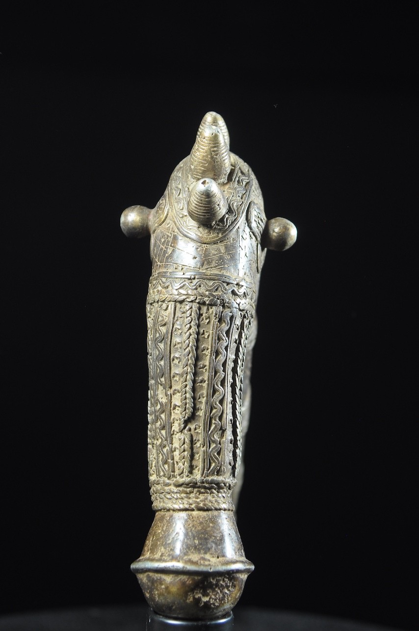 Zandé massue en fonte d'aluminium - Mossi - Burkina Faso - Objets de regalia