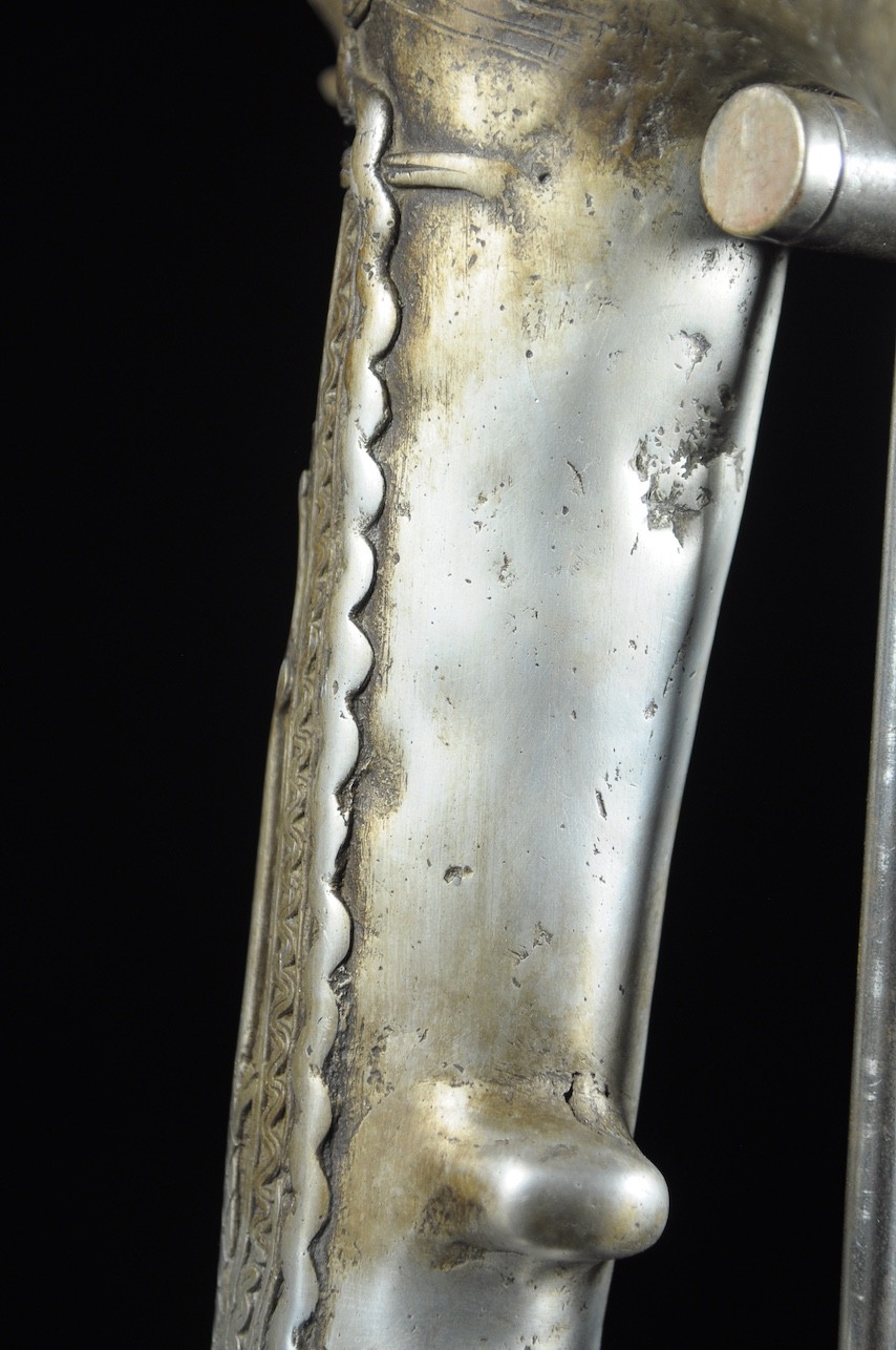 Zandé massue en fonte d'aluminium - Mossi - Burkina Faso - Objets de regalia