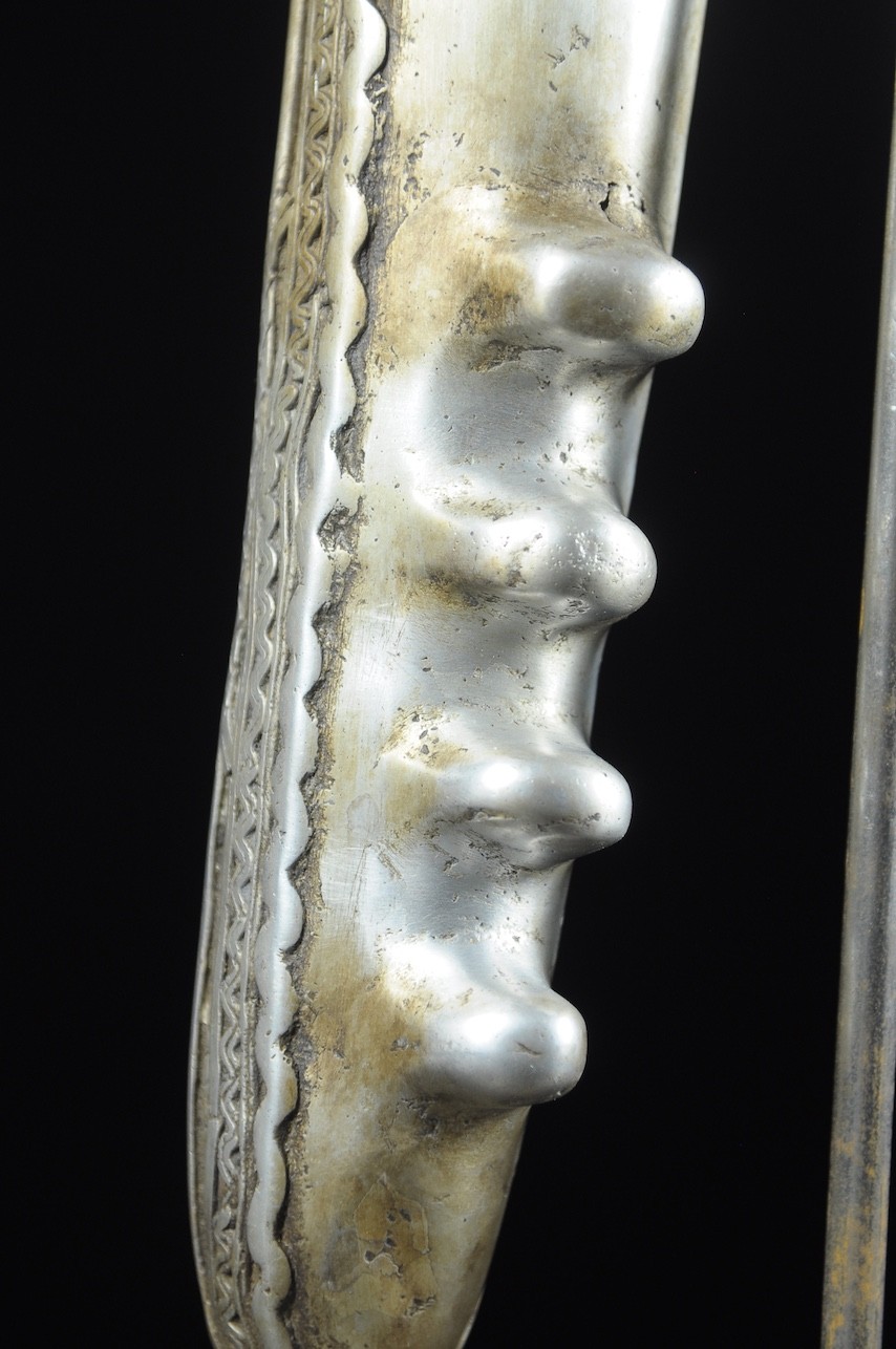 Zandé massue en fonte d'aluminium - Mossi - Burkina Faso - Objets de regalia