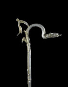 Canne de dignitaire en fonte aluminium - Fon - Benin - Objets de regalia