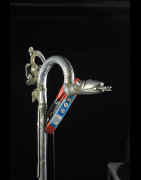 Canne de dignitaire en fonte aluminium - Fon - Benin - Objets de regalia