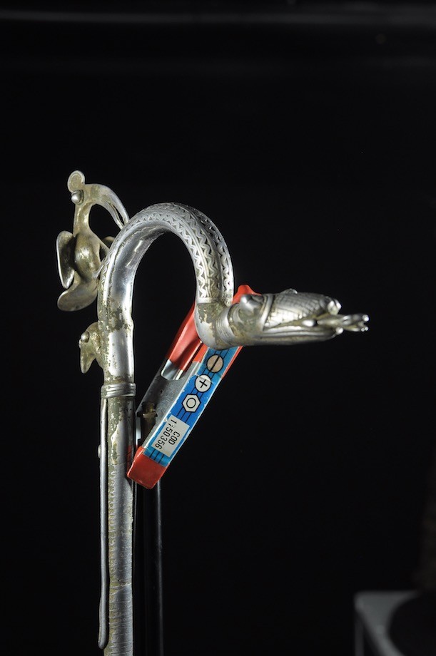 Canne de dignitaire en fonte aluminium - Gan - Burkina - Objets de regalia