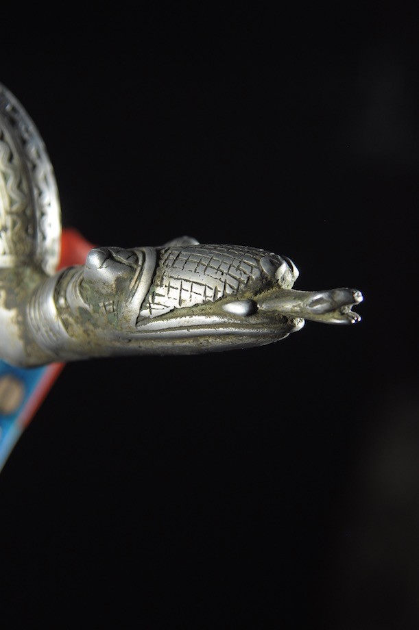 Canne de dignitaire en fonte aluminium - Gan - Burkina - Objets de regalia