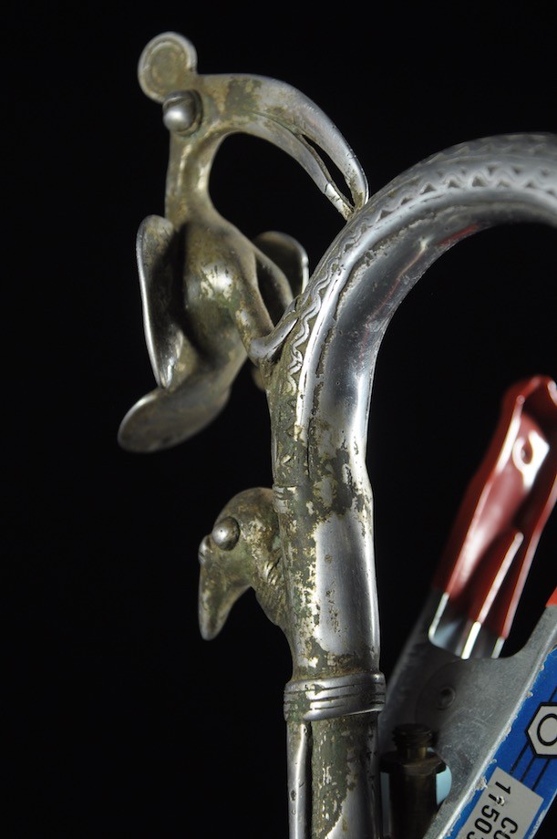 Canne de dignitaire en fonte aluminium - Gan - Burkina - Objets de regalia