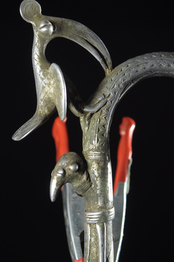 Canne de dignitaire en fonte aluminium - Gan - Burkina - Objets de regalia