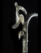 Canne de dignitaire en fonte aluminium - Fon - Benin - Objets de regalia
