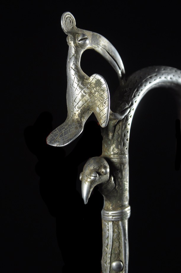 Canne de dignitaire en fonte aluminium - Gan - Burkina - Objets de regalia