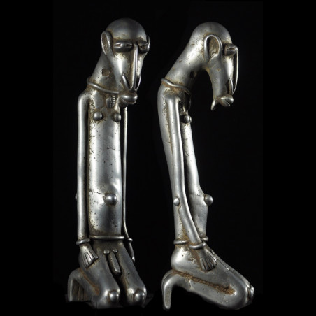 Statue ancetre en aluminium - Dogon - Mali
