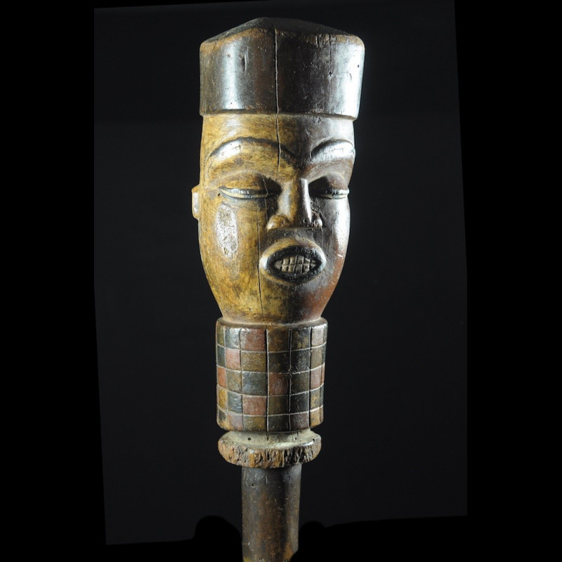 Tete Kebe Kebe Marionette Milicien Colonial - Kuyu - RDC Zaire