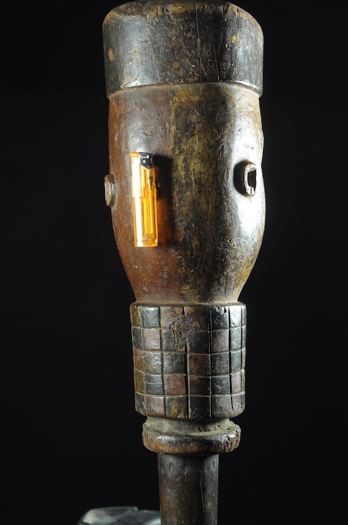 Tete Kebe Kebe Marionette Milicien Colonial - Kuyu - Kuyu - Congo Brazzaville