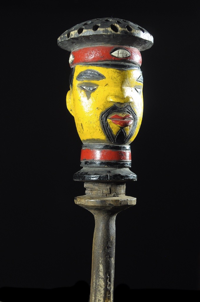 Tete Kebe Kebe Marionette Chef Traditionnel - Kuyu - Kuyu - Congo Brazzaville