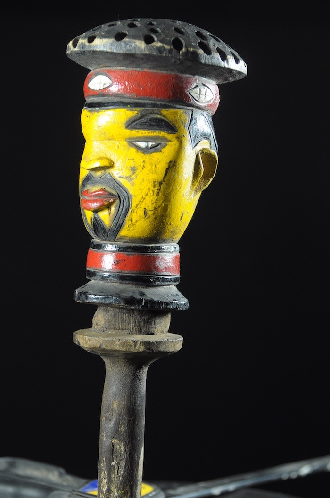 Tete Kebe Kebe Marionette Chef Traditionnel - Kuyu - Kuyu - Congo Brazzaville